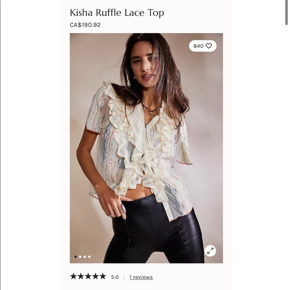 Free People Tops - Free People kisha ruffle lace top